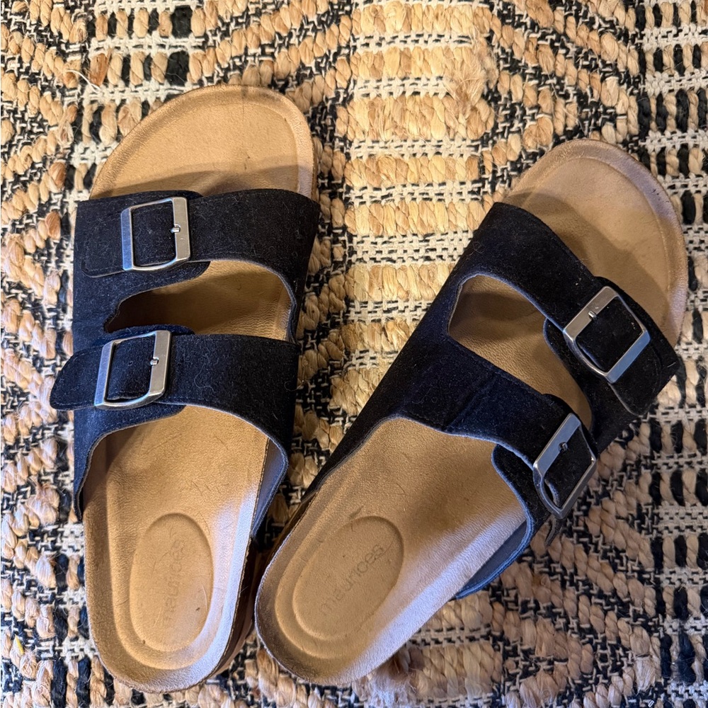 Maurices Black Sandals with Buckles
